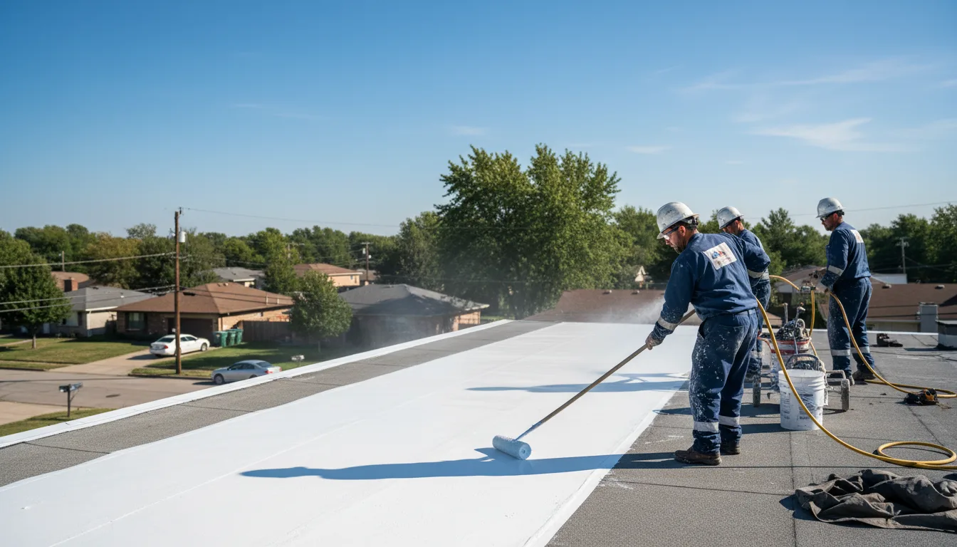 Commercial roof coating in Burr Oak, KS near me
